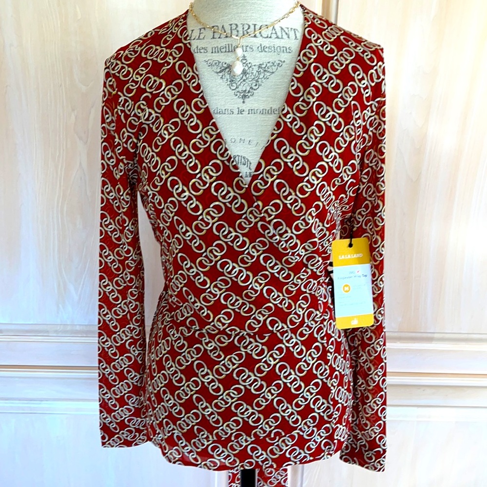 Cabi F20 Ringleader Wrap Top # 3951 NWT